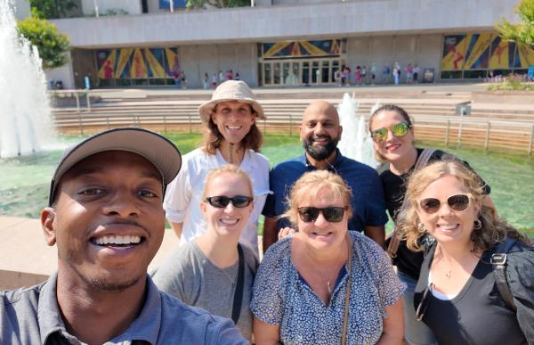 picture of IK staff in front of African American Museum
